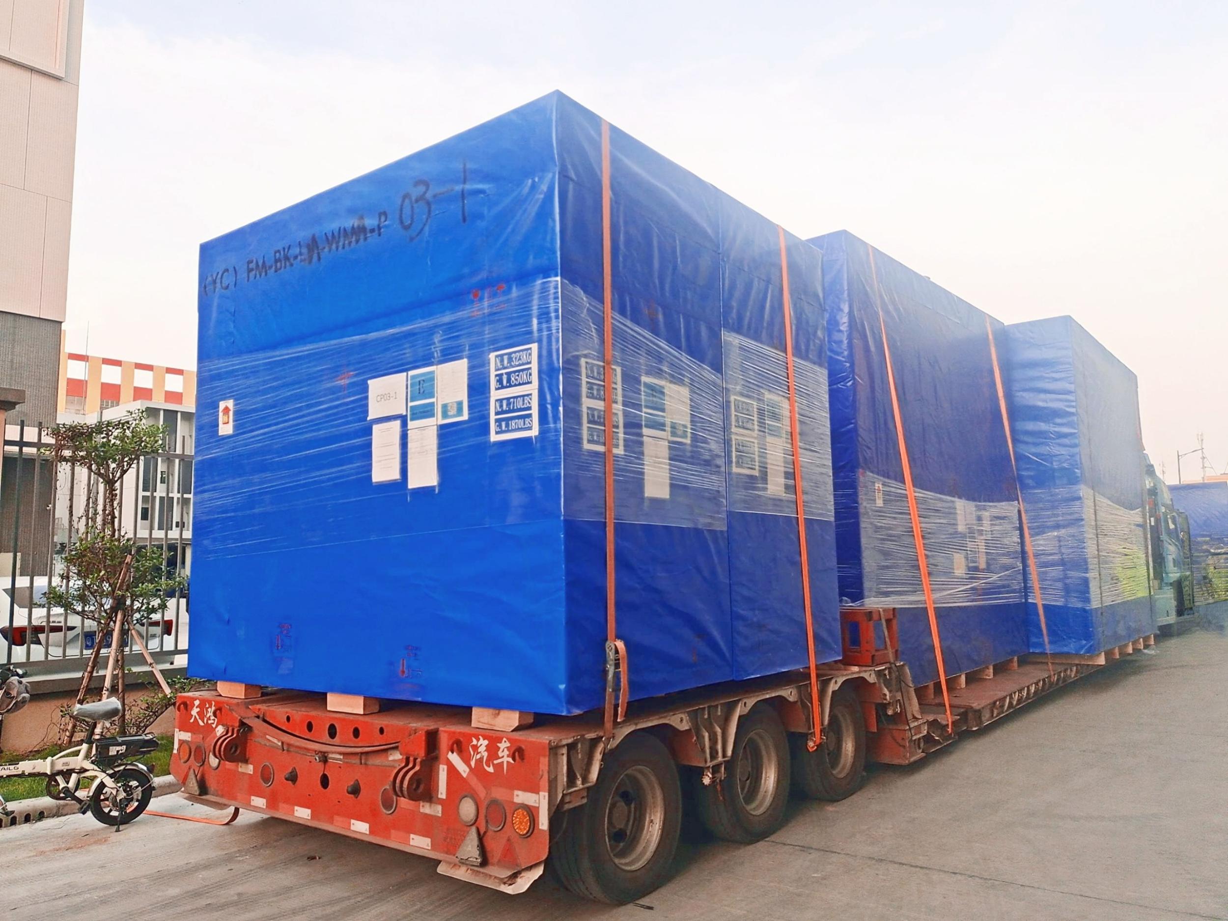 再傳捷報 譽(yù)辰智能包膜機批量交付美國